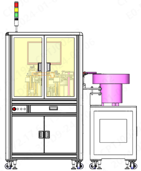 High speed optical screening machine (glass tray)