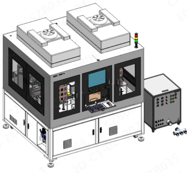 Large lens dust removal equipment