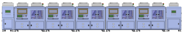 Fully automatic graphite bonding line
