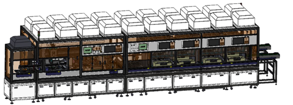 Fully automatic display module lamination line